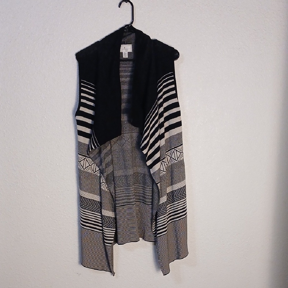 Ruby Moon Black and Gray Waterfall Shrug